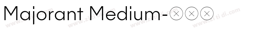 Majorant Medium字体转换